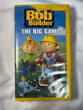 Bob the Builder The Big Game VHS 2001 HIT Entertainment Yellow Tape Case Kids